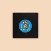 6-Inch Black Square Canvas Board